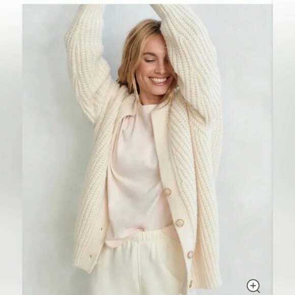 JENNI KAYNE ALPACA COCOON CARDIGAN. Size S. - Picture 4 of 5